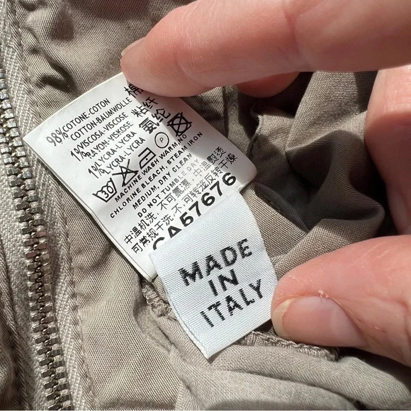 EUROPEAN CULTURE Design by David Peppicelli Zip Jacket Tan Size Large - Picture 11 of 15